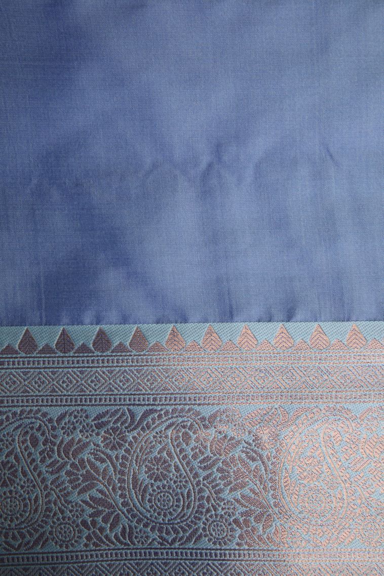 Magenta Purple Apoorva Silk Sarees with Gold Zari Kodi Pattern view 3