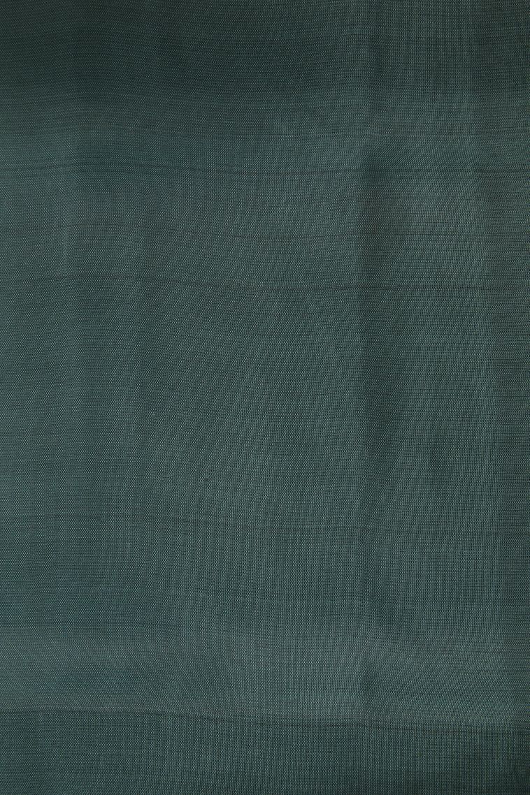 Juniper Green Soft Silk Saree with Gold Zari Floral Patterns view 3