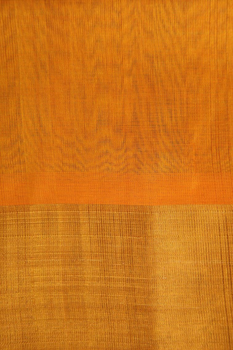 Cerulean Blue Silk Cotton with Gold Zari Buttis (small Dots Or Motifs) view 3