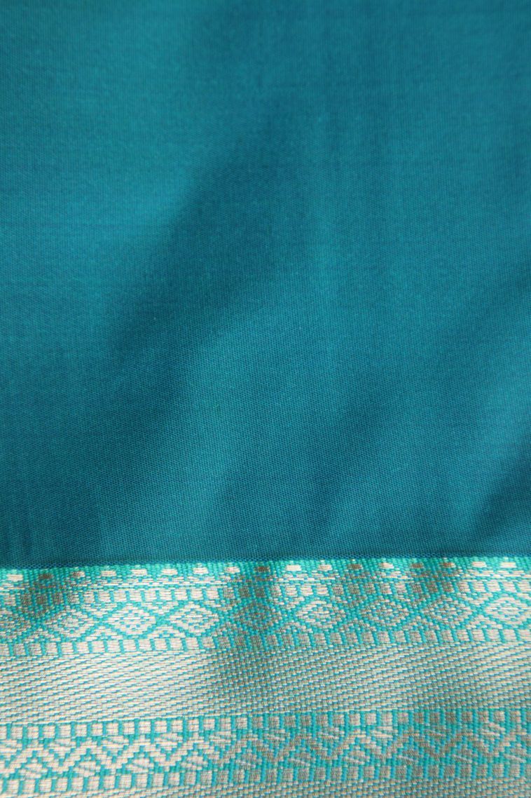 Jam  Red Apoorva Silk Sarees with Copper Zari Floral Patterns view 3