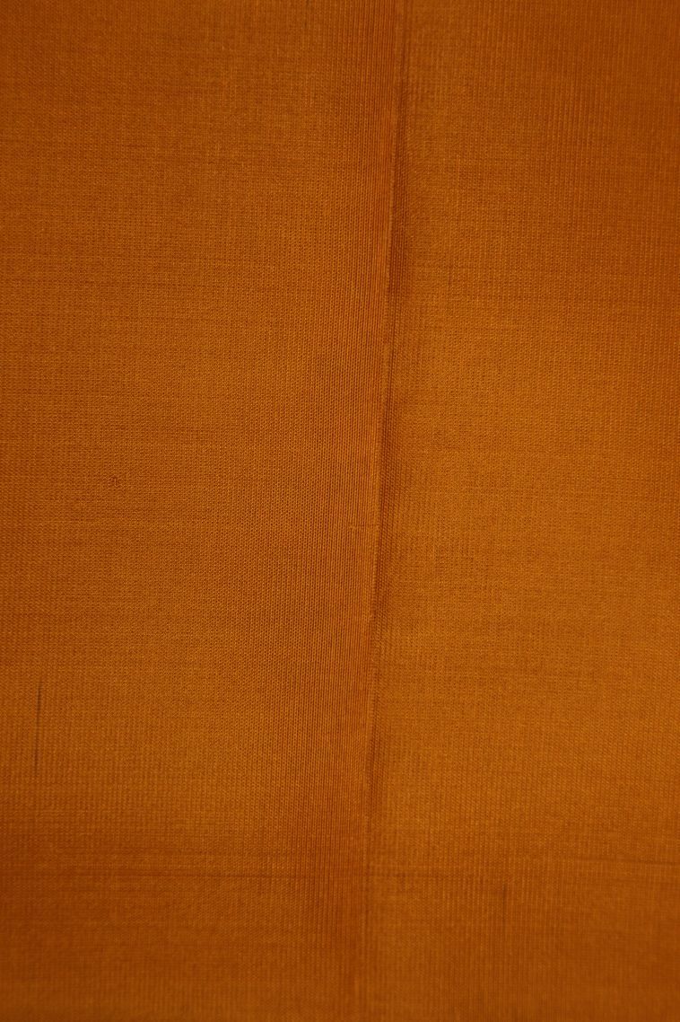 Rose  Red Soft Silk Saree with Copper Zari Floral Patterns view 3