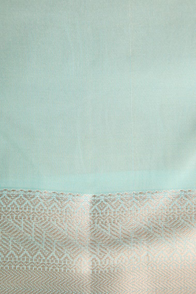 Sepia Yellow Apoorva Silk Sarees with Gold Zari Checks And Puttas view 3