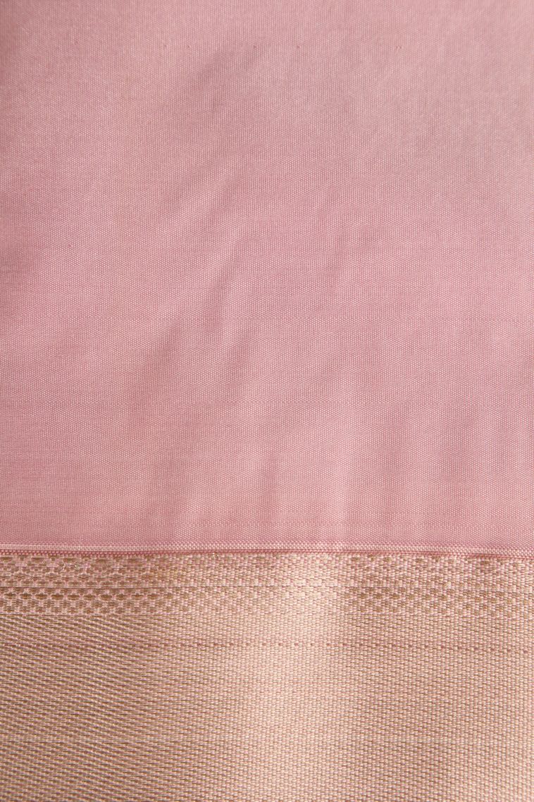 Basil Green Apoorva Silk Sarees with Gold Zari Floral Puttas view 3