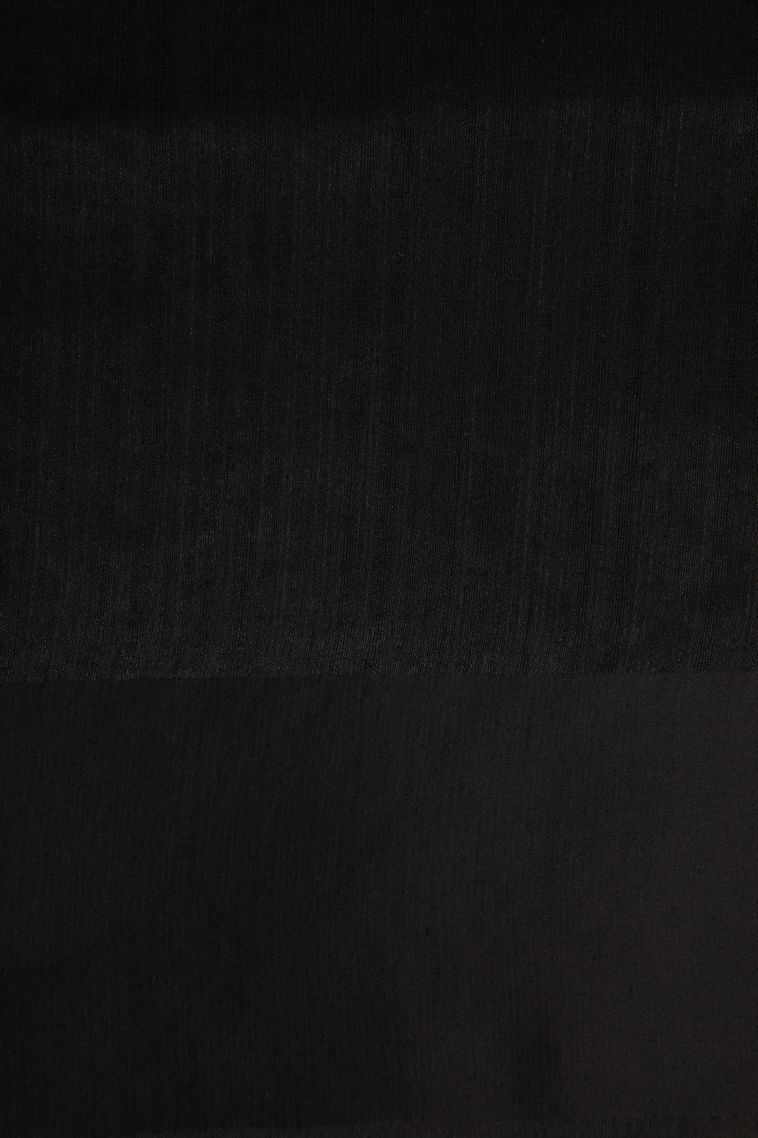 Asphalt Black Jute Sarees with Without Zari Zari Floral Patterns view 3