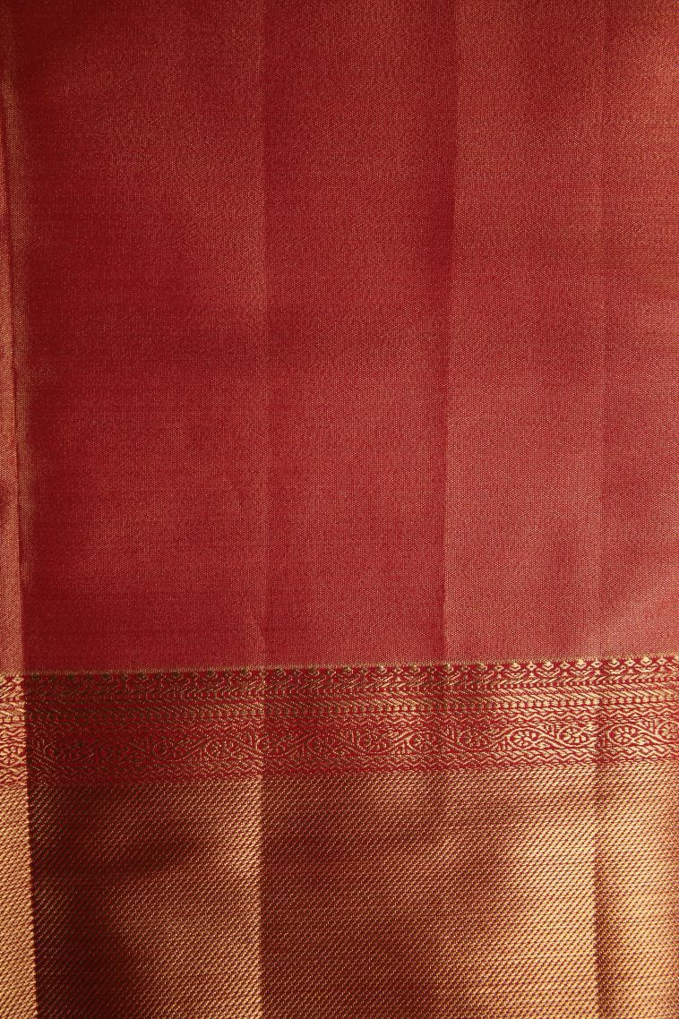 Coconut White Tissue Silk Sarees with Gold Zari Floral Patterns view 3