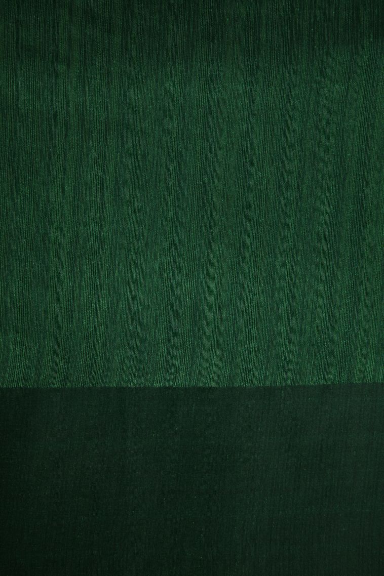 Basil Green Jute Sarees with Without Zari Zari Floral Patterns view 3